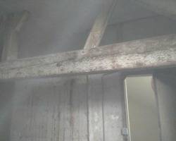 Poutre en bois aérogommée