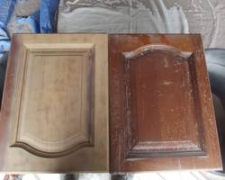 Meuble en bois aérogommé