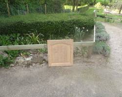Meuble en bois aérogommé