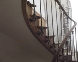 Décapage escalier et rambarde en bois